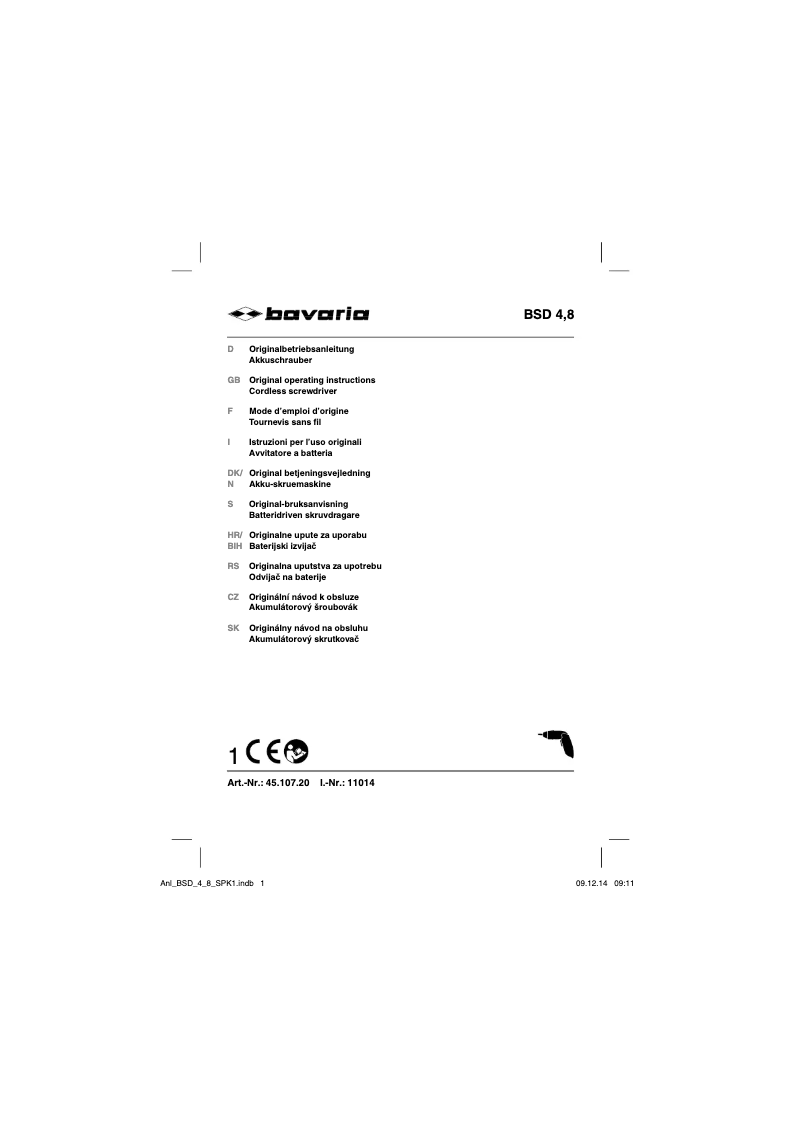 Página nº 1 - Manual de usuario Bavaria BSD 48