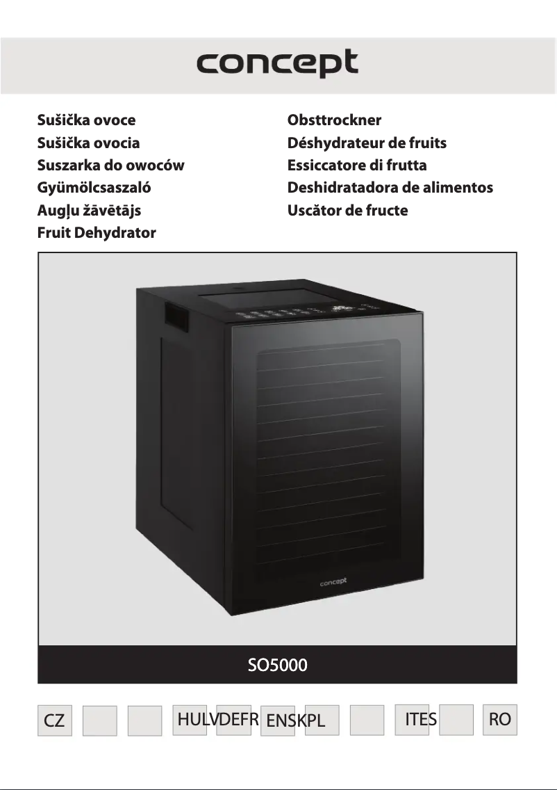 Imagen de la primera página del manual del dispositivo SO5000