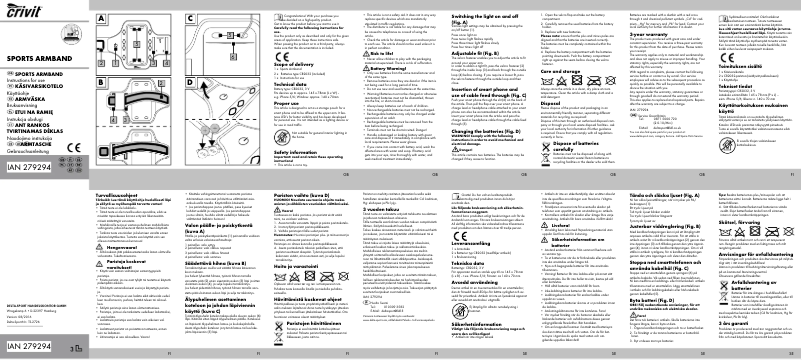Imagen de la primera página del manual del dispositivo IAN 279294