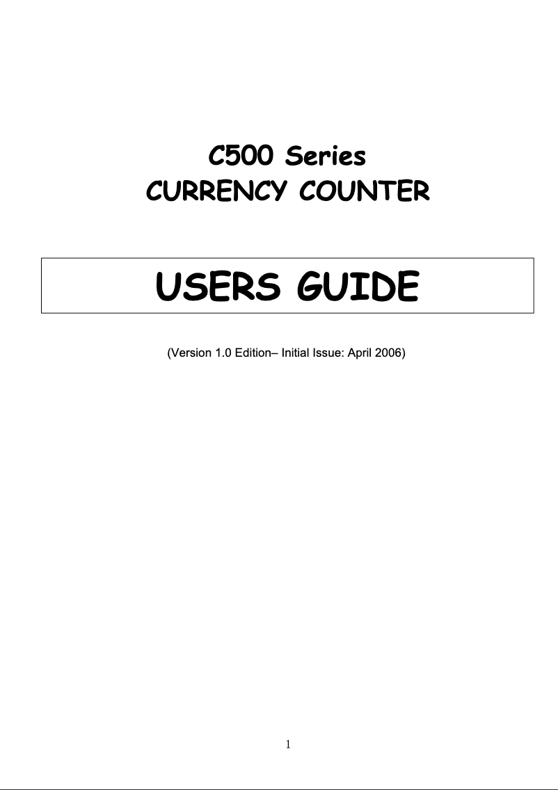 Imagen de la primera página del manual del dispositivo NC 430