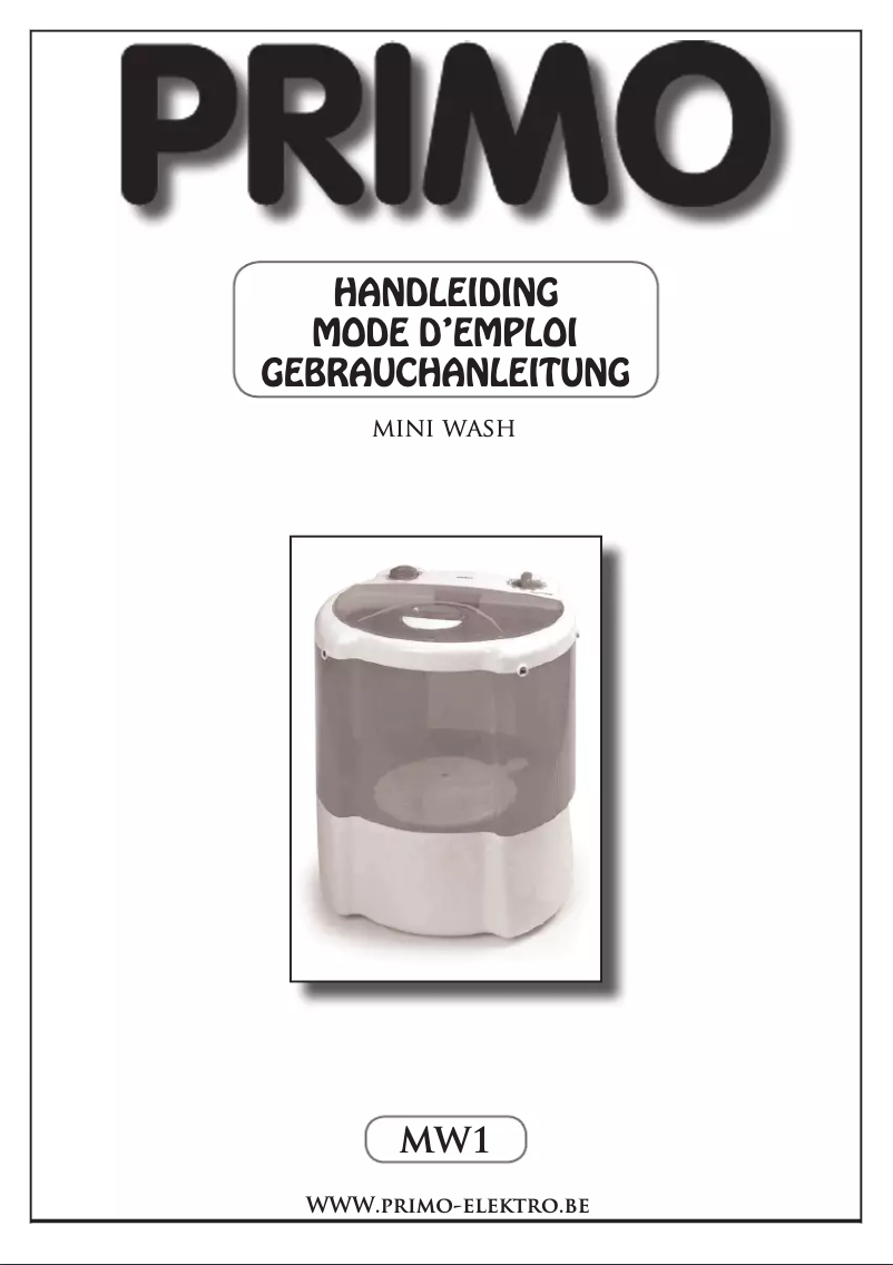 Imagen de la primera página del manual del dispositivo MW1