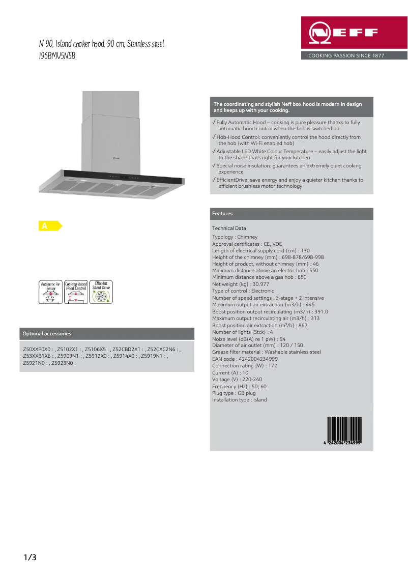 Imagen de la primera página del manual del dispositivo I96BMV5N5B