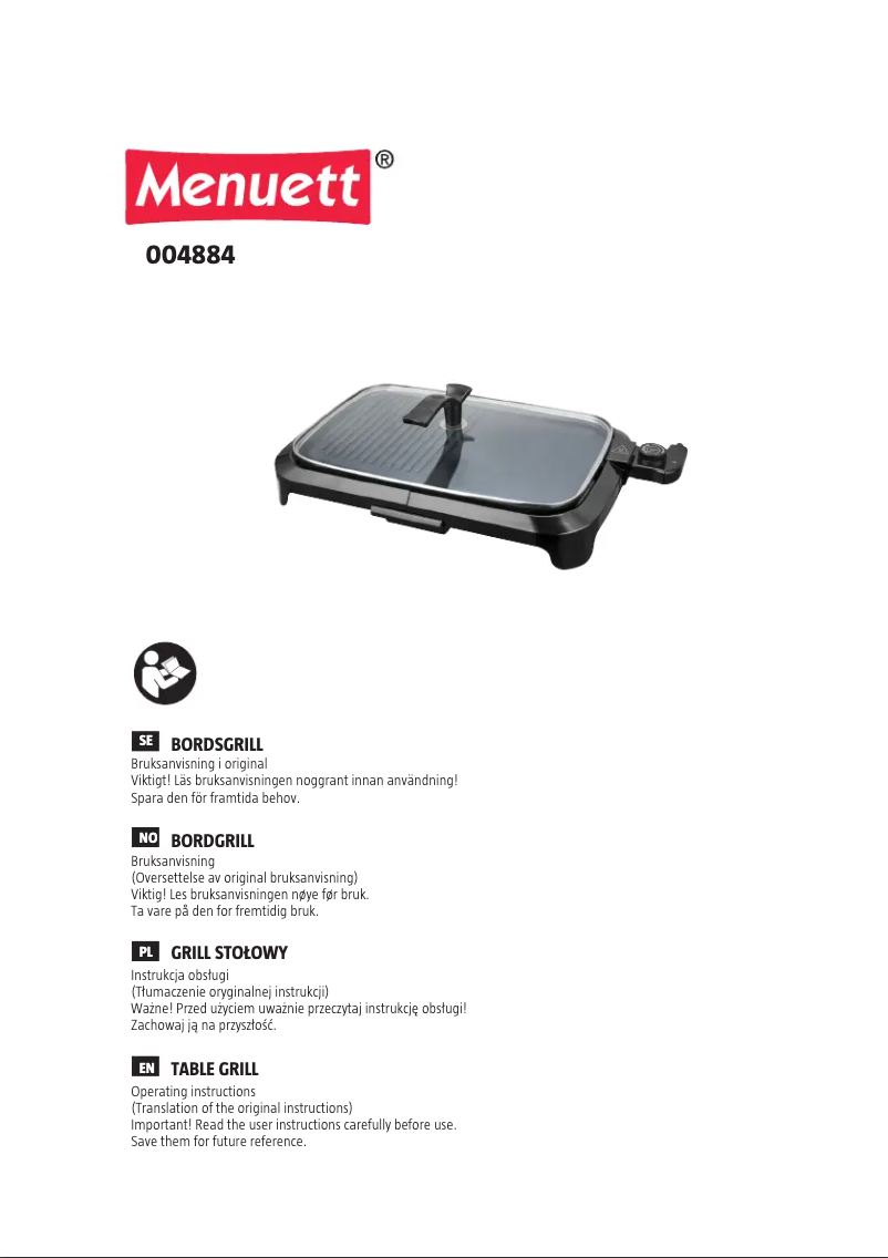 Página nº 1 - Manual de usuario Menuett 004884