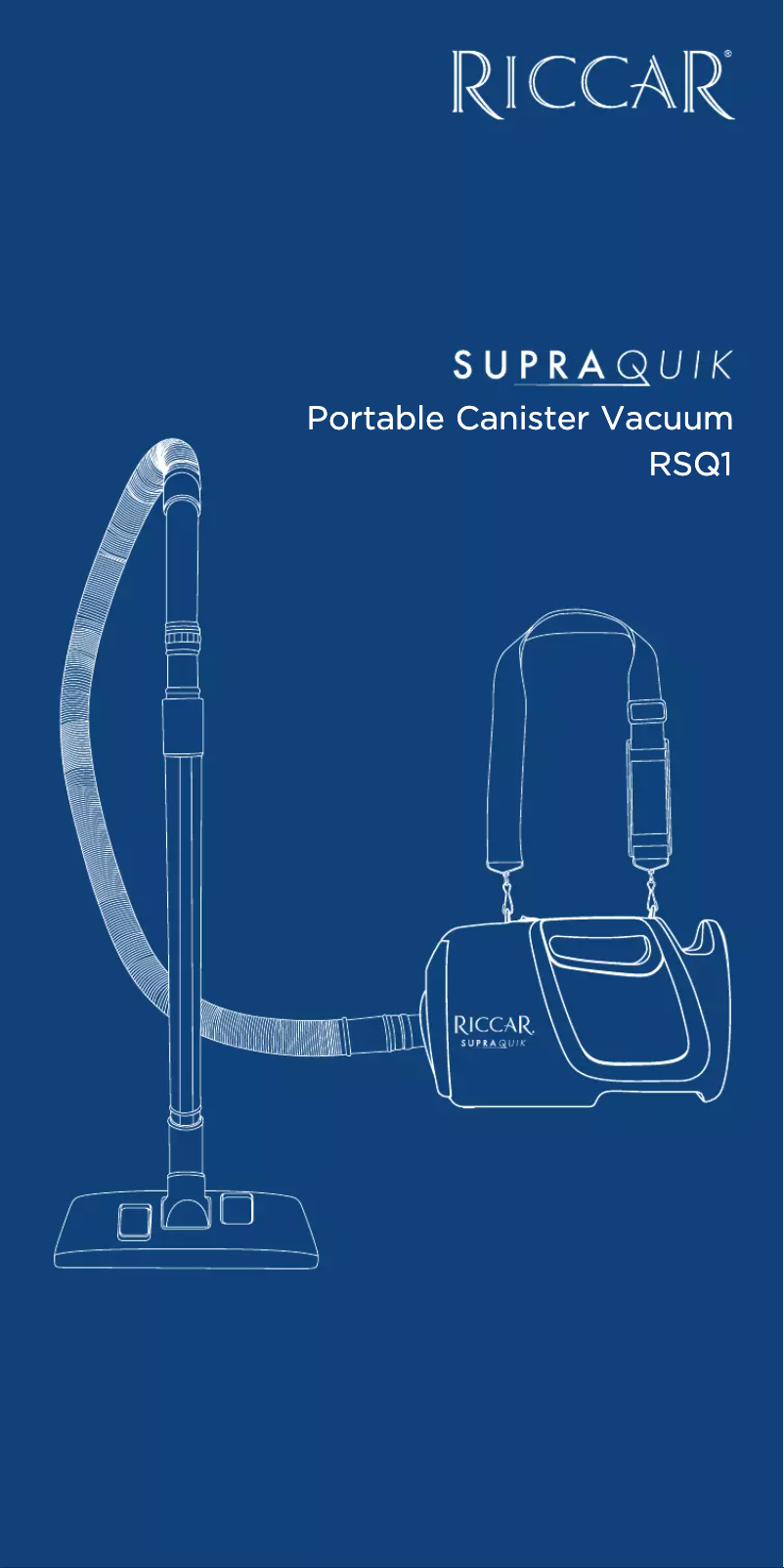Página 1 del manual Manual de usuario Riccar SupraQuik Portable RSQ1