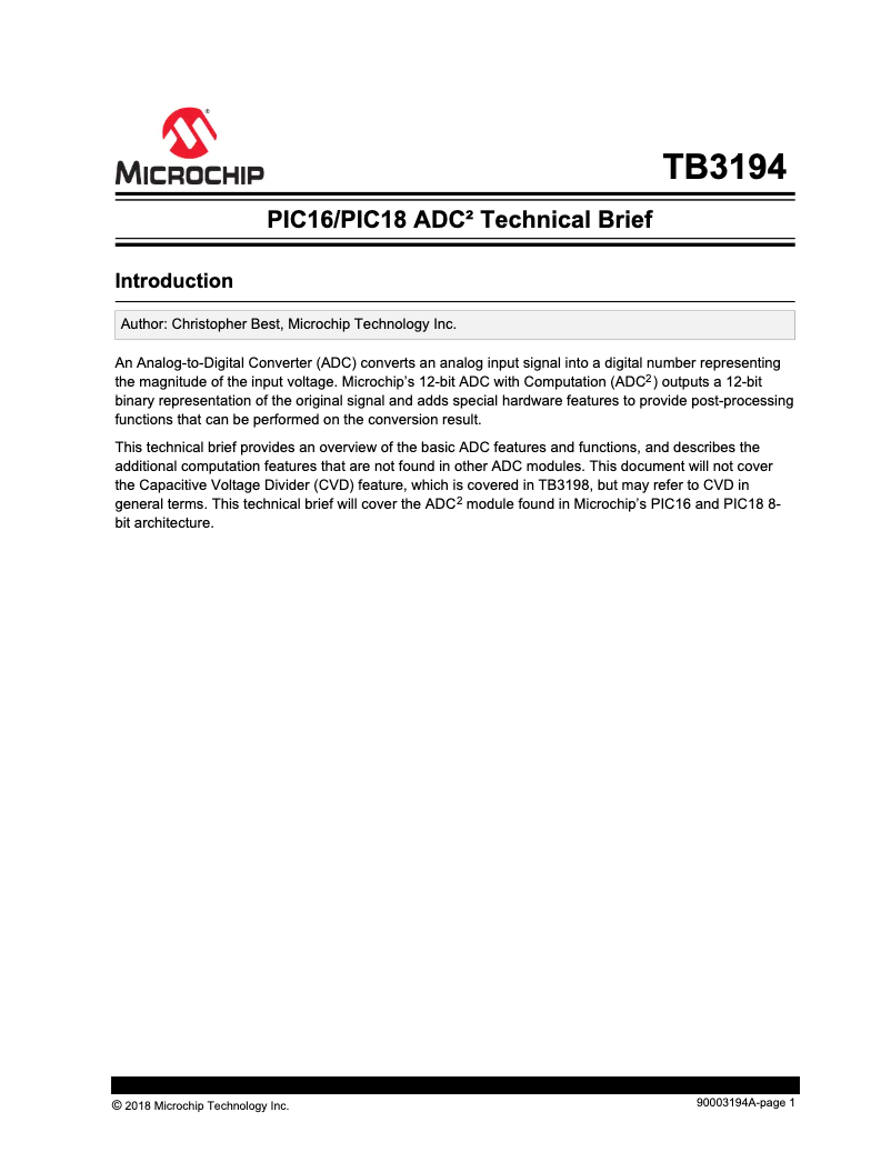 Imagen de la primera página del manual del dispositivo PIC18F26K83