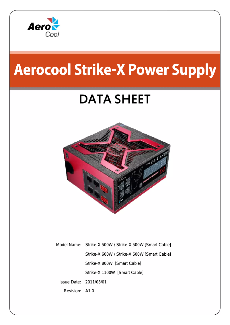 Imagen de la primera página del manual del dispositivo Strike-X M 500W