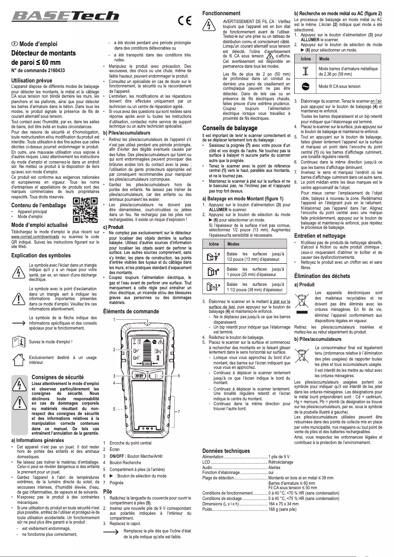 Página 1 del manual Manual de usuario BaseTech OG-430