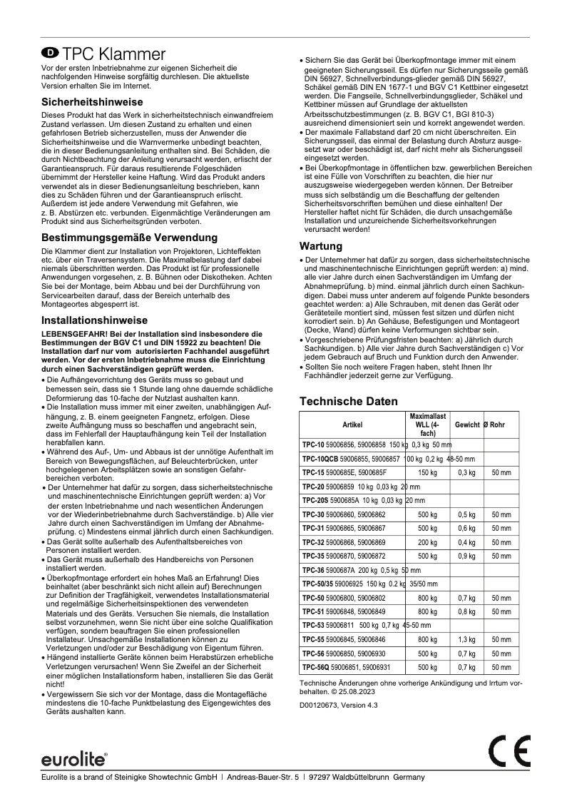 Imagen de la primera página del manual del dispositivo TPC-10QC
