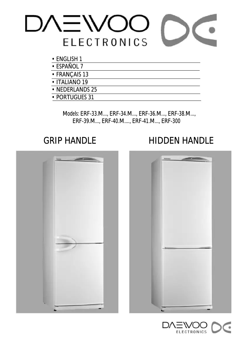 Imagen de la primera página del manual del dispositivo ERF-39.M