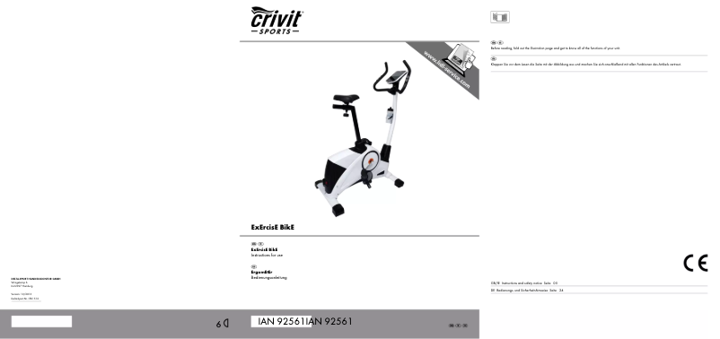 Imagen de la primera página del manual del dispositivo IAN 92561