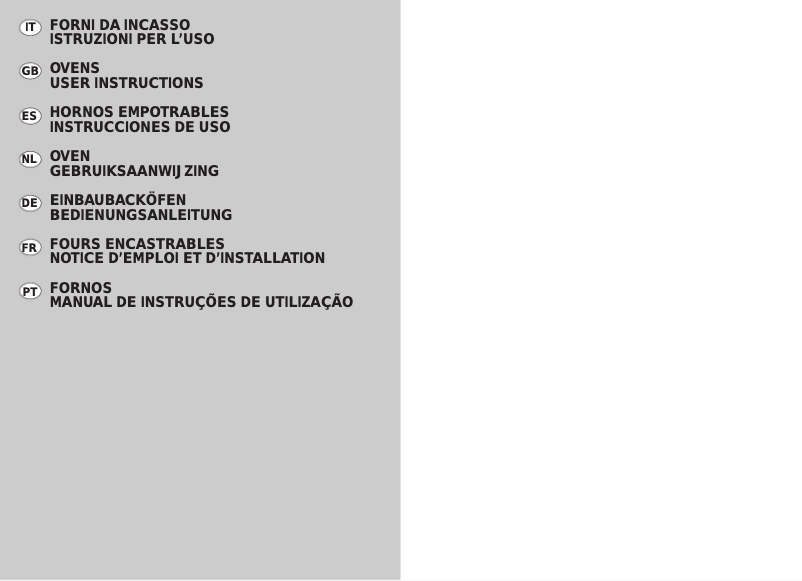 Imagen de la primera página del manual del dispositivo FL503X