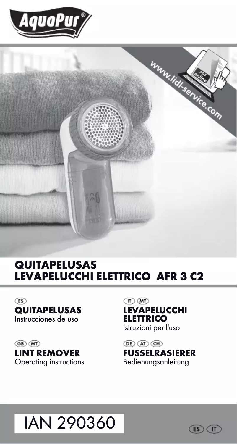 Imagen de la primera página del manual del dispositivo IAN 290360