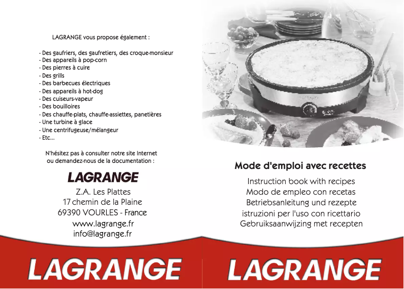 Imagen de la primera página del manual del dispositivo LA-109006