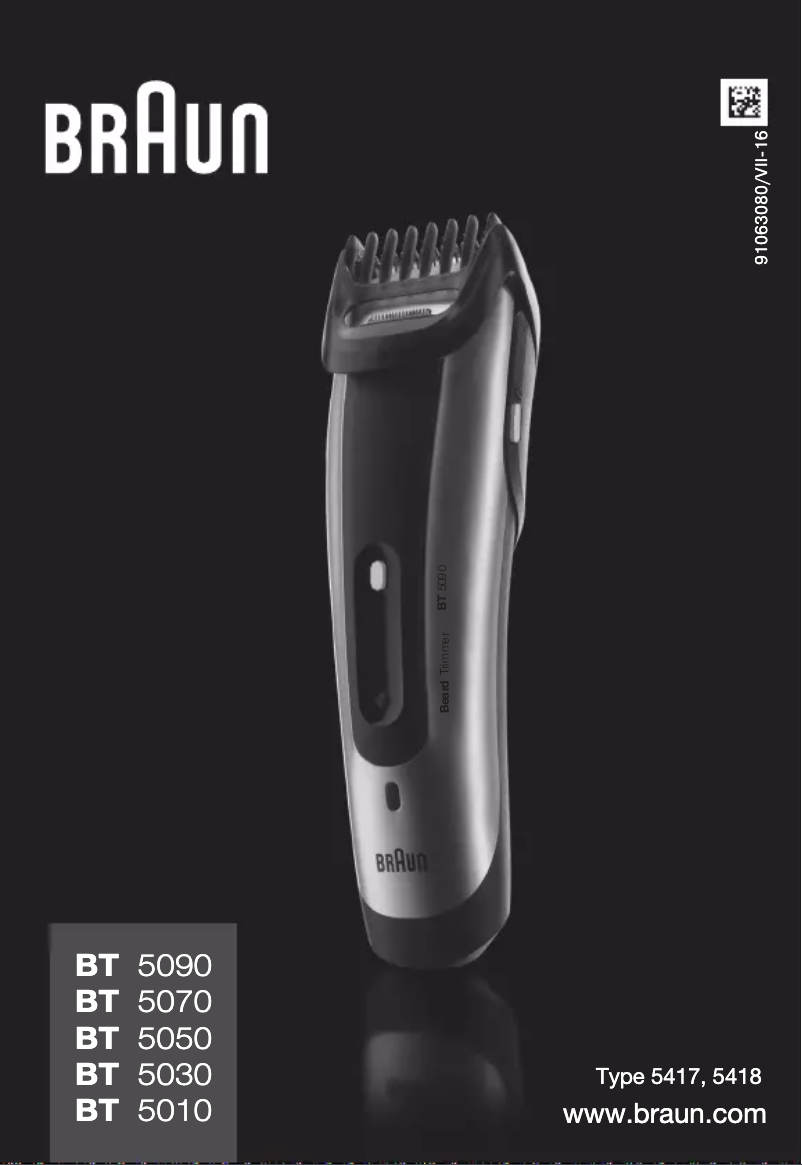 Página 1 del manual Manual de usuario Braun BT5090