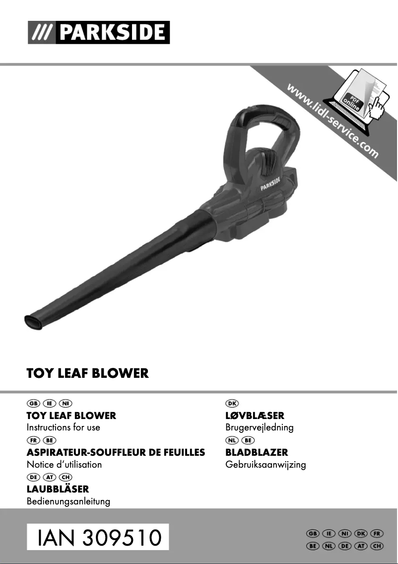 Página 1 del manual Manual de usuario Parkside IAN 309510