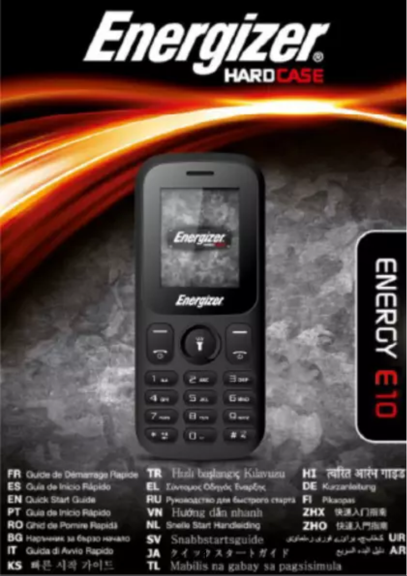 Imagen de la primera página del manual del dispositivo ENERGY E10