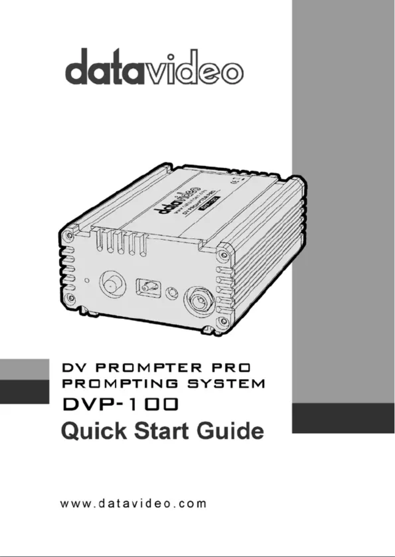 Imagen de la primera página del manual del dispositivo DVP-100