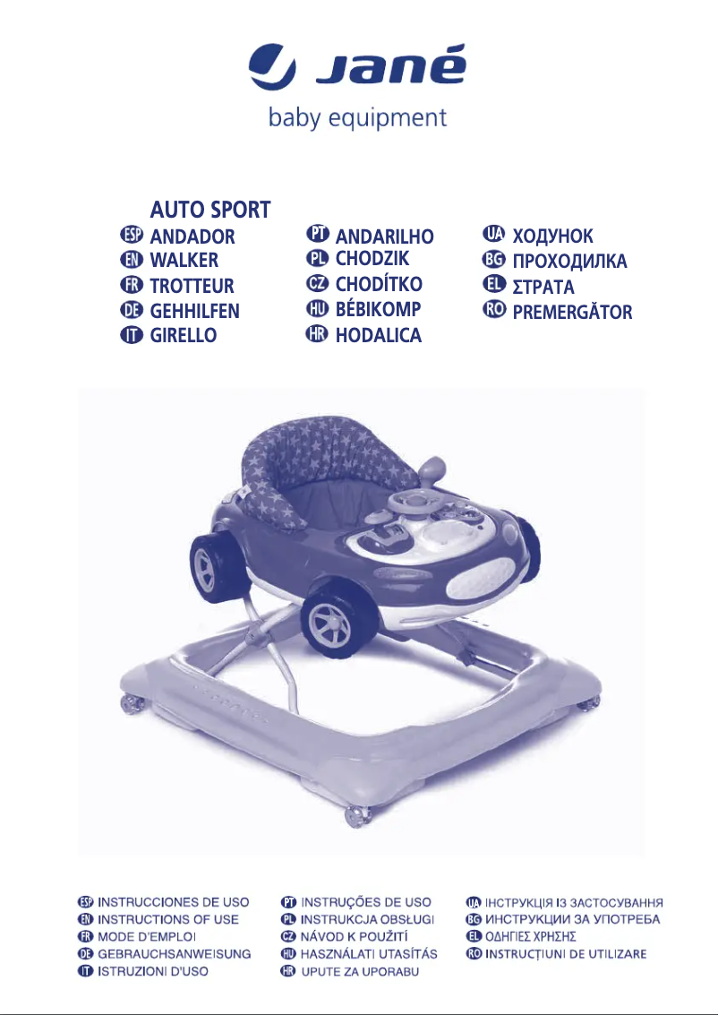 Imagen de la primera página del manual del dispositivo Auto Sport