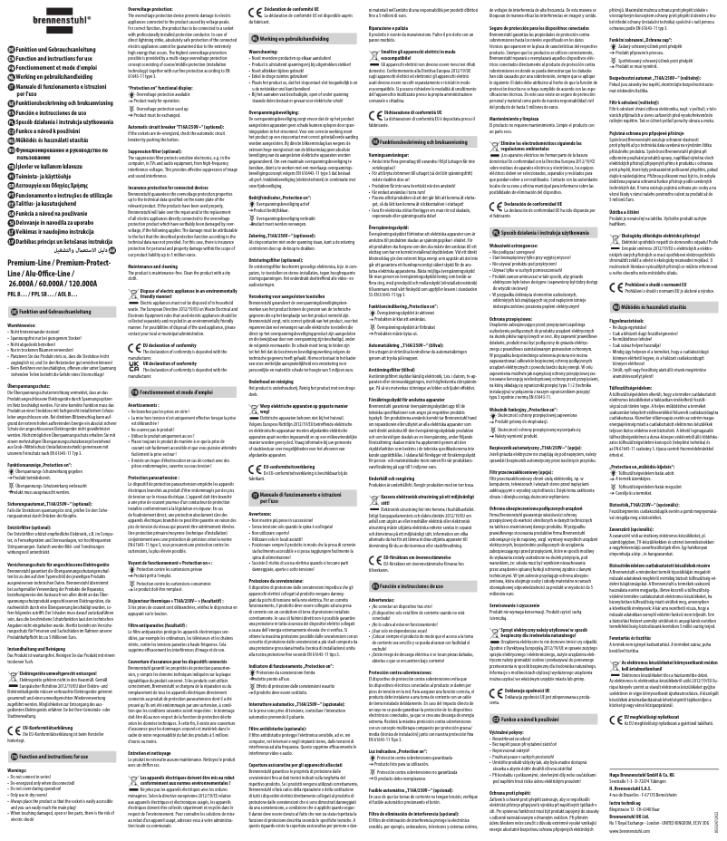 Página 1 del manual Manual de usuario Brennenstuhl Premium-Line