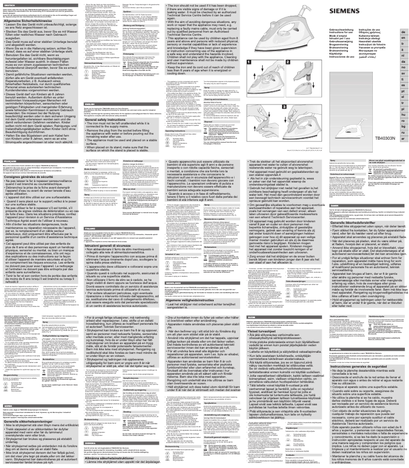 Imagen de la primera página del manual del dispositivo TB40303N