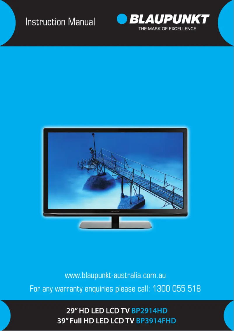 Página 1 del manual Manual de usuario Blaupunkt BP2914HD