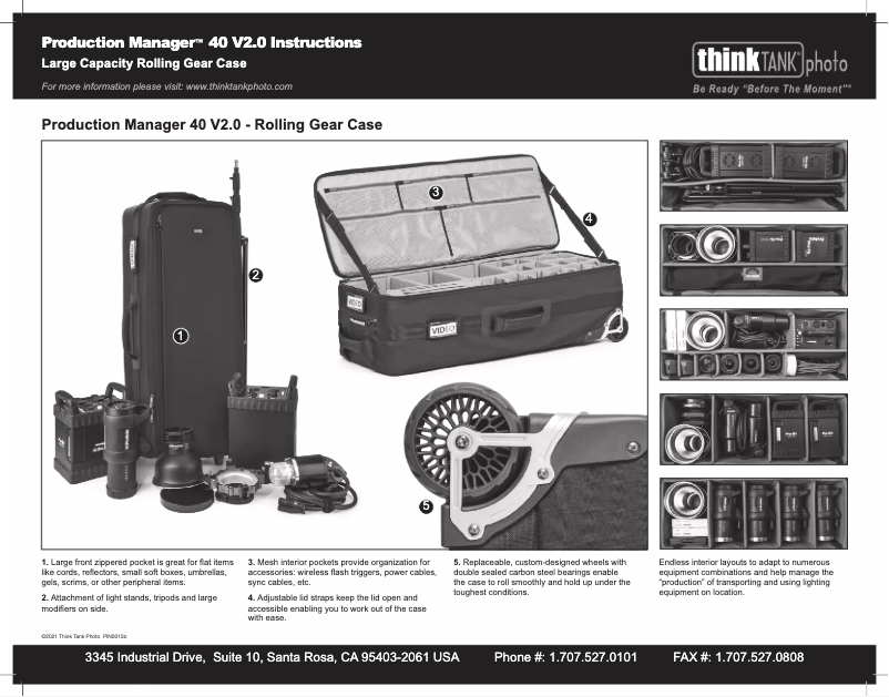 Imagen de la primera página del manual del dispositivo Production Manager 40 V2.0