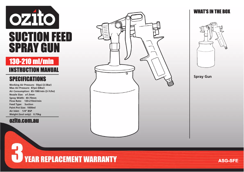 Imagen de la primera página del manual del dispositivo ASG-SFE