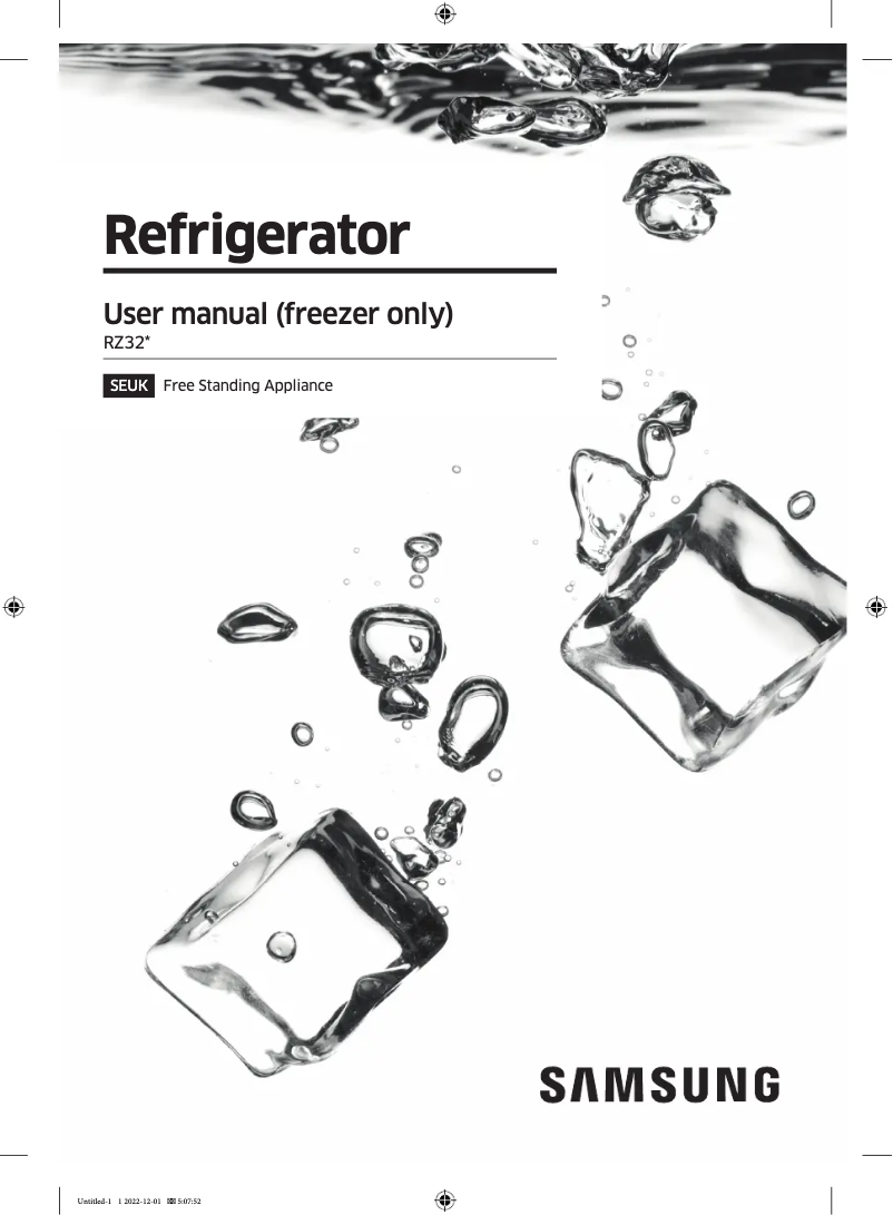 Página 1 del manual Manual de usuario Samsung RZ32M750EB1