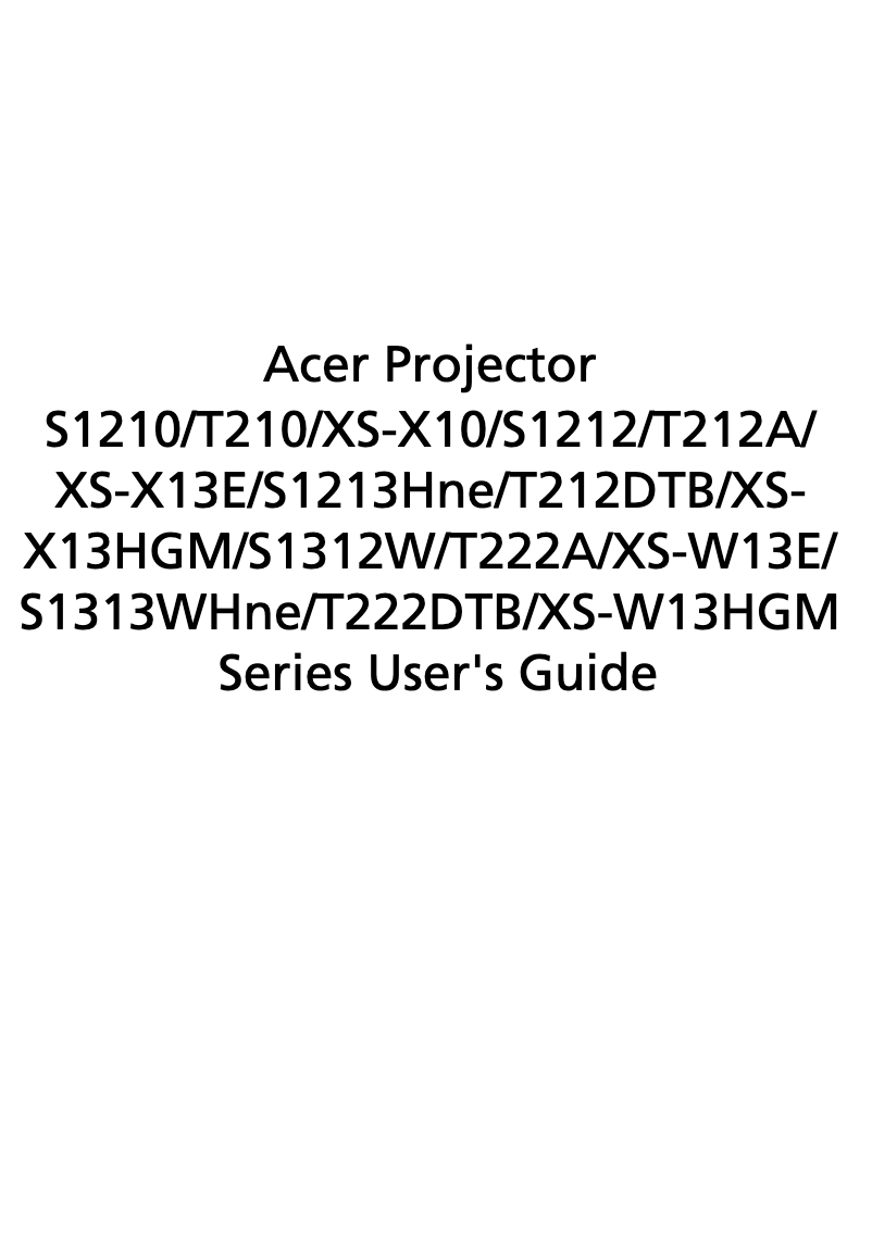 Imagen de la primera página del manual del dispositivo S1213Hne