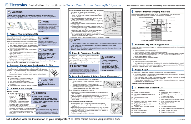 Imagen de la primera página del manual del dispositivo EW28BS70IS