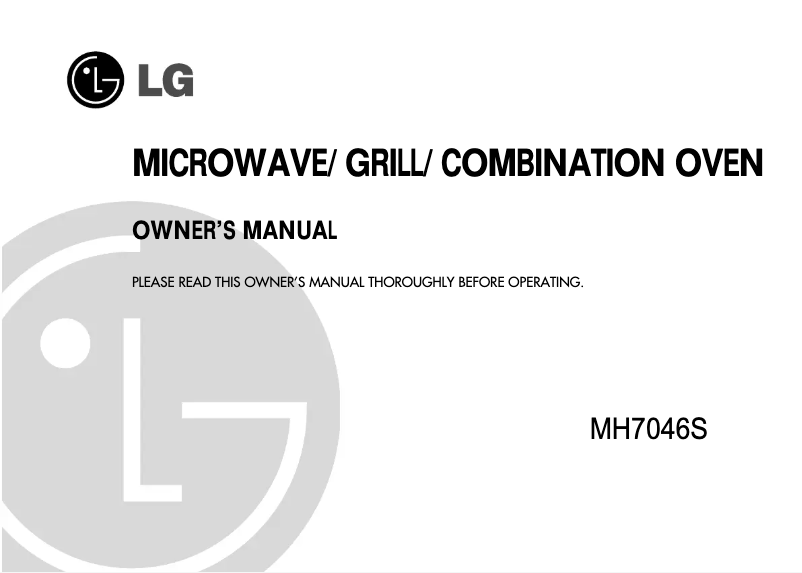 Página 1 del manual Manual de usuario LG MH7046S
