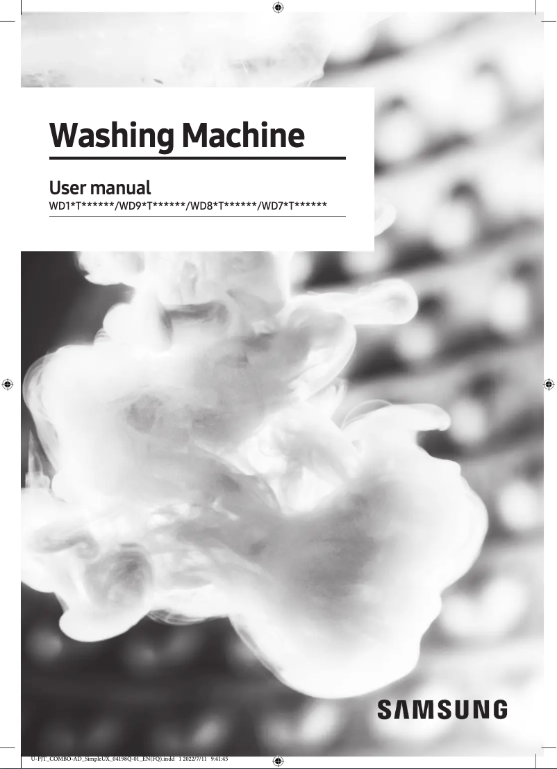 Página 1 del manual Guía de inicio rápido Samsung WD11DG6B85