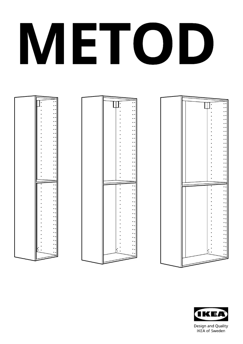 Página 1 del manual Manual de usuario Ikea METOD 702.125.60