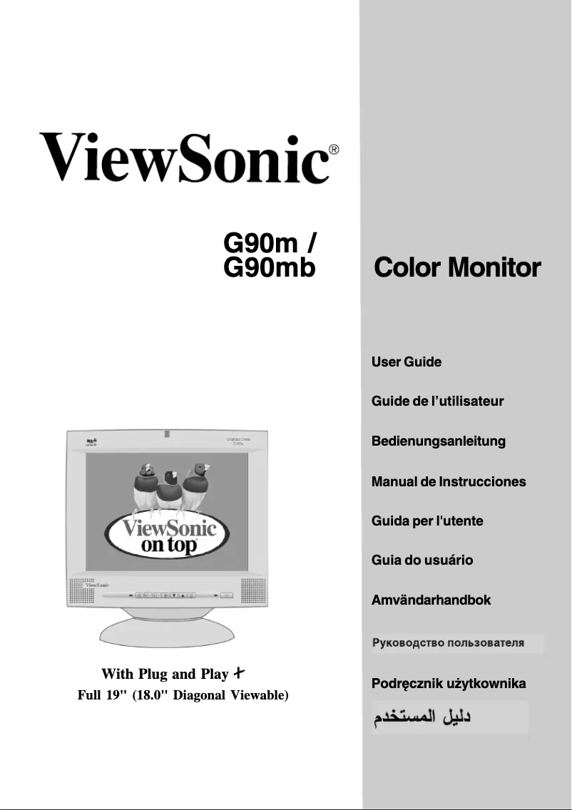 Imagen de la primera página del manual del dispositivo G90m