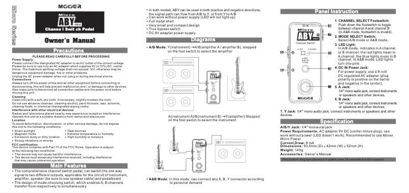 Imagen de la primera página del manual del dispositivo Micro Aby MK2