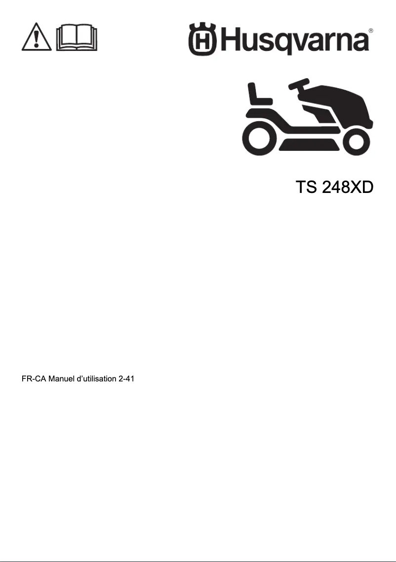 Página nº 1 - Manual de usuario Husqvarna TS 248XD