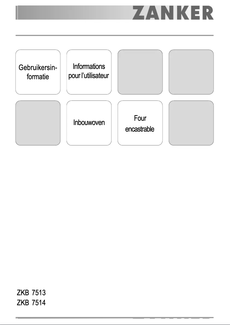 Página 1 del manual Manual de usuario Zanker ZKB7514X