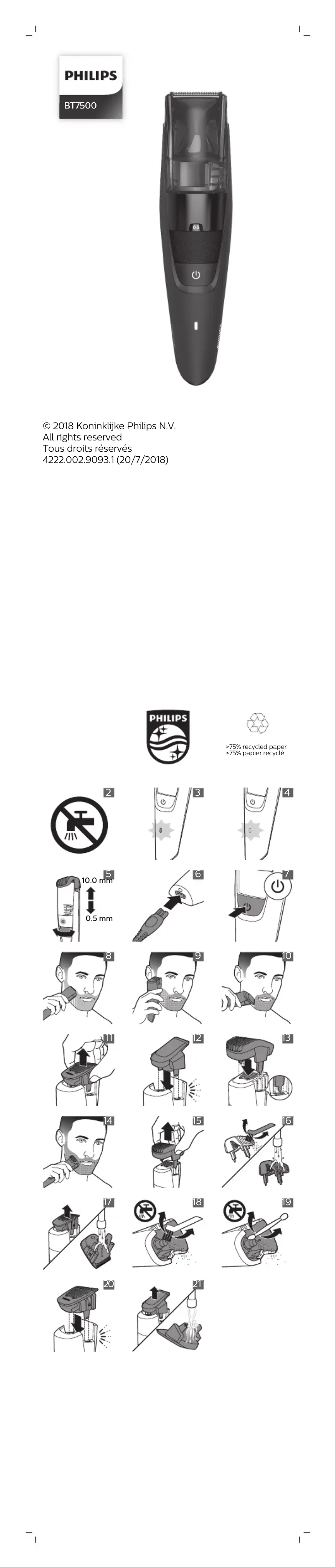 Página 1 del manual Manual de usuario Philips Series 7000 BT7500