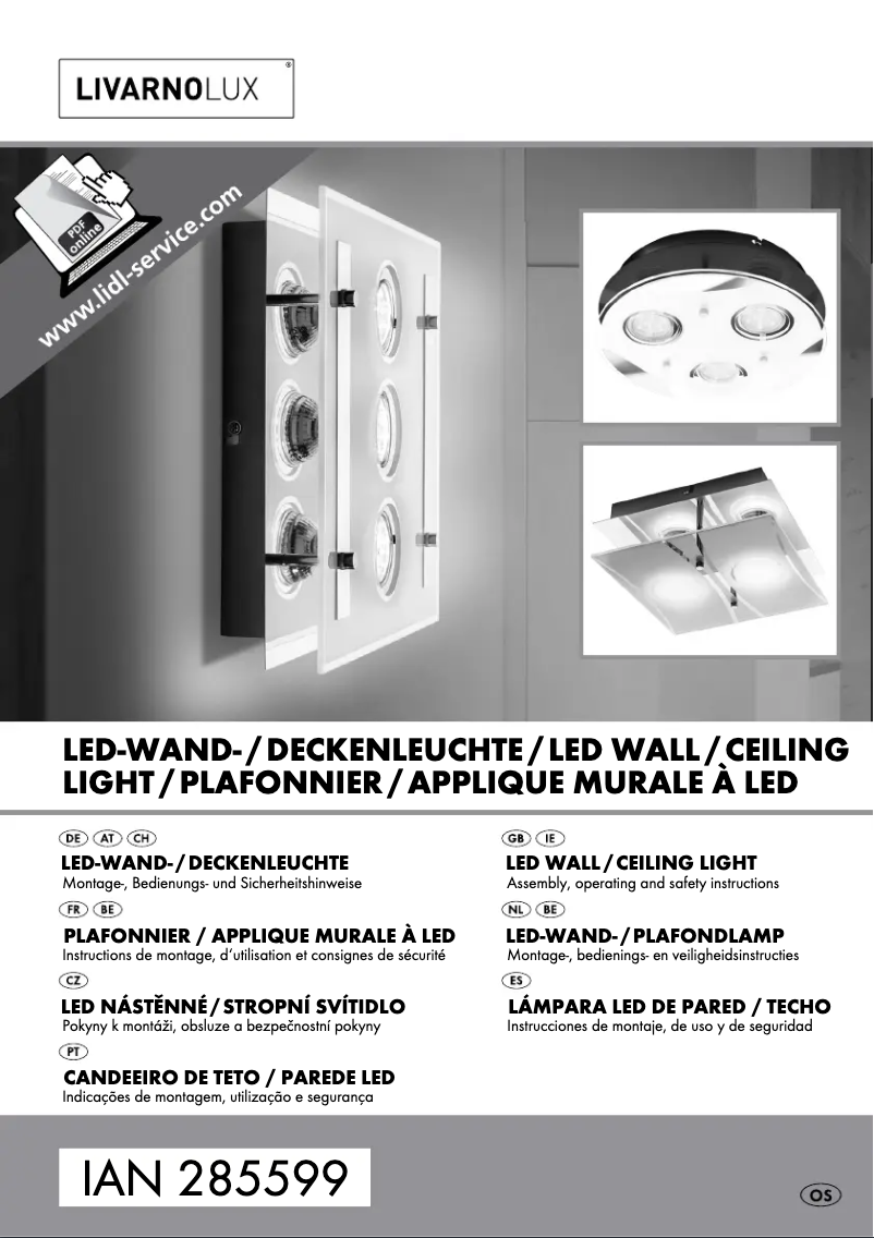 Imagen de la primera página del manual del dispositivo IAN 285599