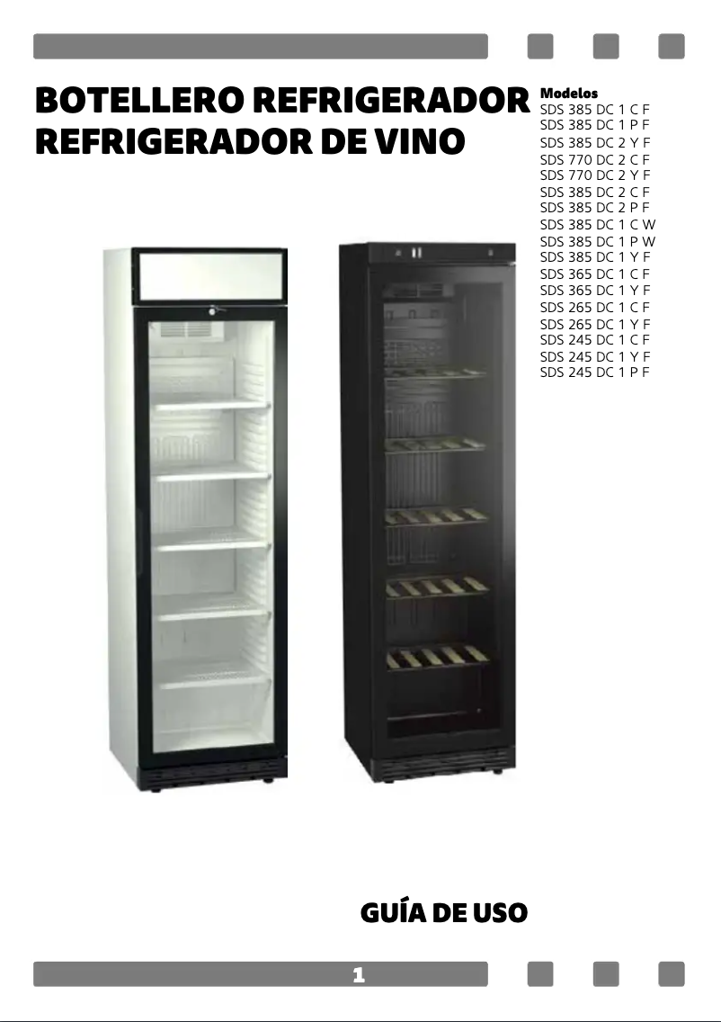 Imagen de la primera página del manual del dispositivo SDS 385 T