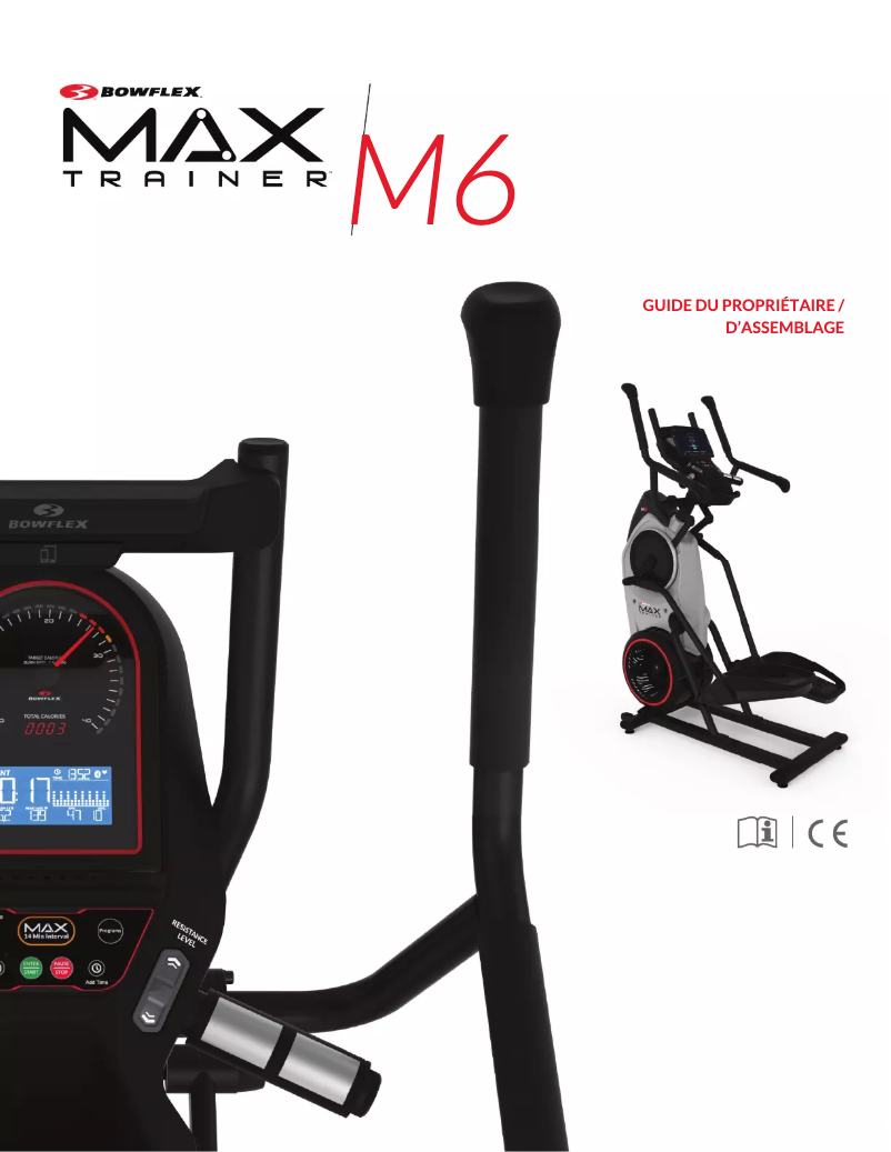 Página nº 1 - Instrucciones / montaje Bowflex Max Trainer M6i