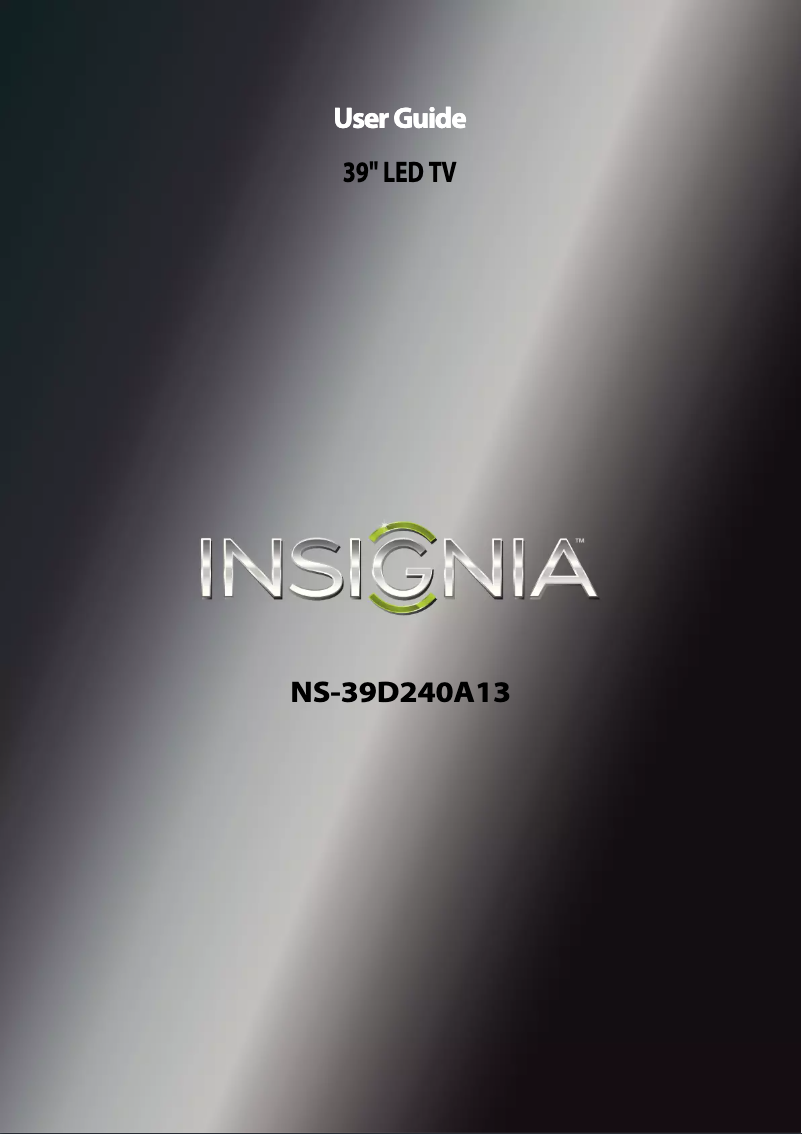 Imagen de la primera página del manual del dispositivo NS-39D240A13