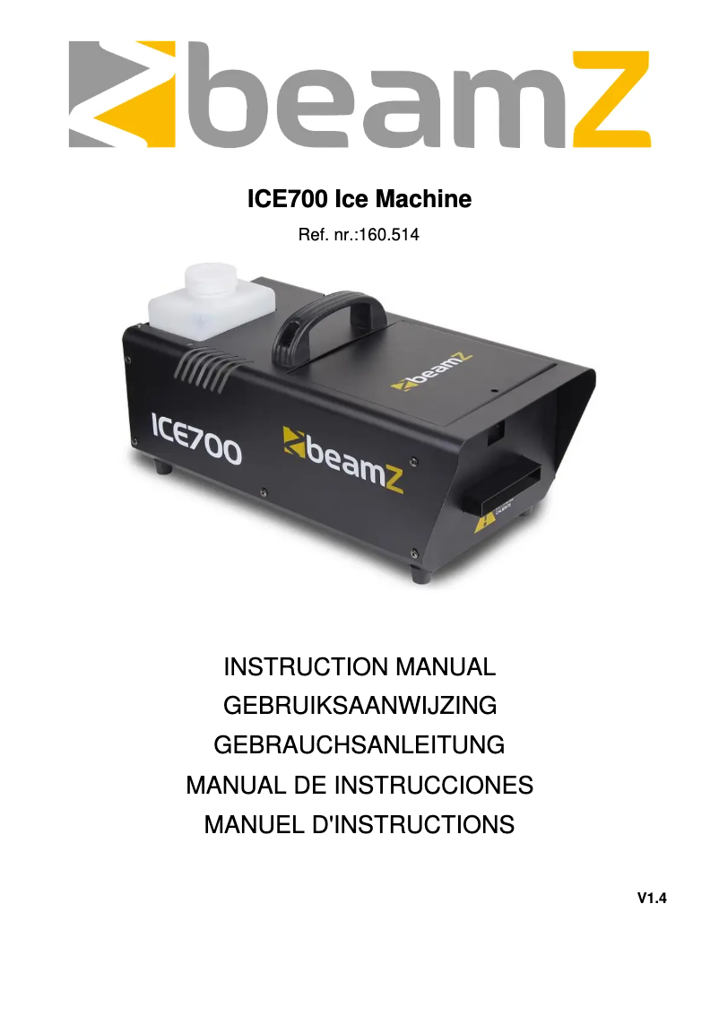 Imagen de la primera página del manual del dispositivo ICE700