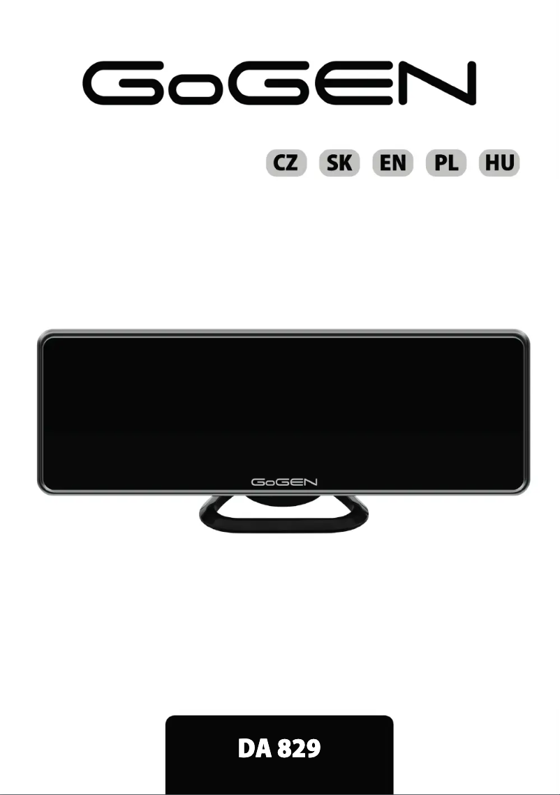 Imagen de la primera página del manual del dispositivo DA829