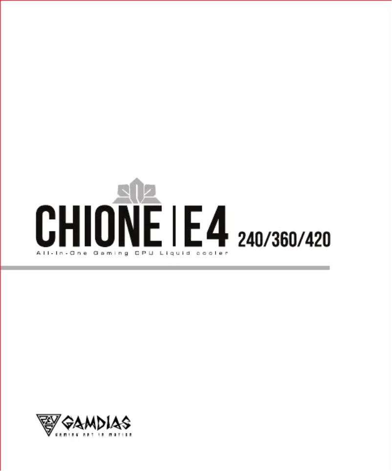 Imagen de la primera página del manual del dispositivo Chione E4-360