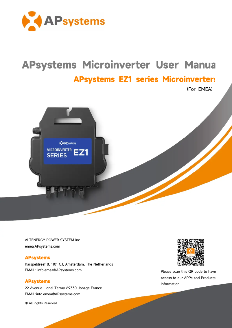 Página 1 del manual Manual de usuario APsystems EZ1-M
