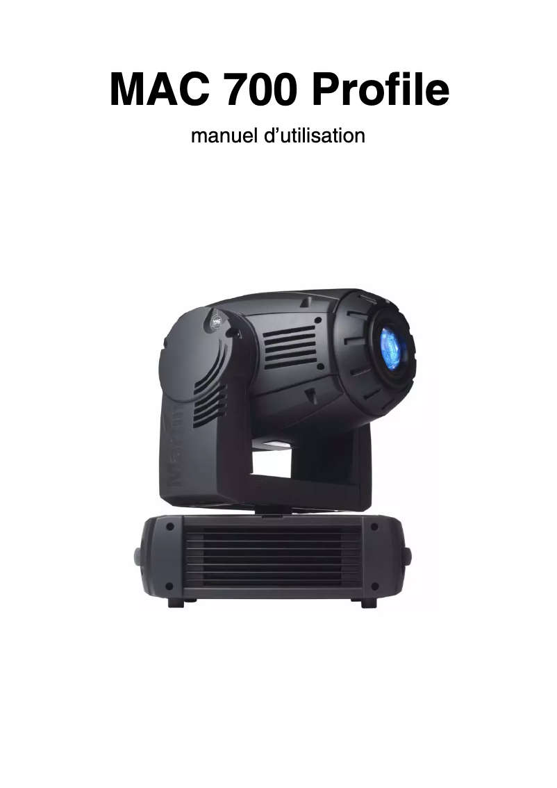 Imagen de la primera página del manual del dispositivo MAC 700 Profile
