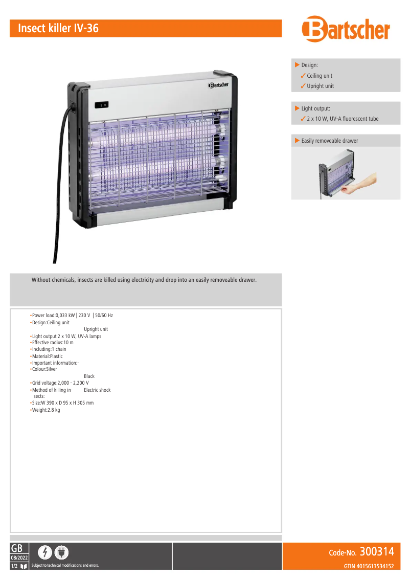 Imagen de la primera página del manual del dispositivo IV-36