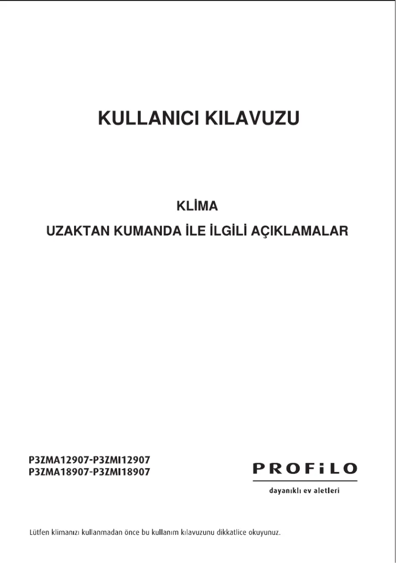 Página nº 1 - Manual de usuario Profilo P3ZMA18907