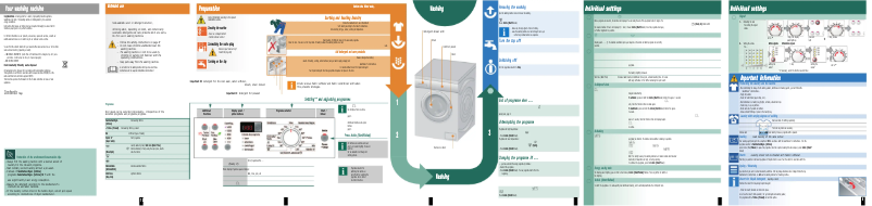 Imagen de la primera página del manual del dispositivo WAQ2031XEE